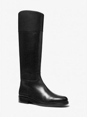 Michael Kors Braden Reitstiefel Damen Schwarz | 751328-CMU