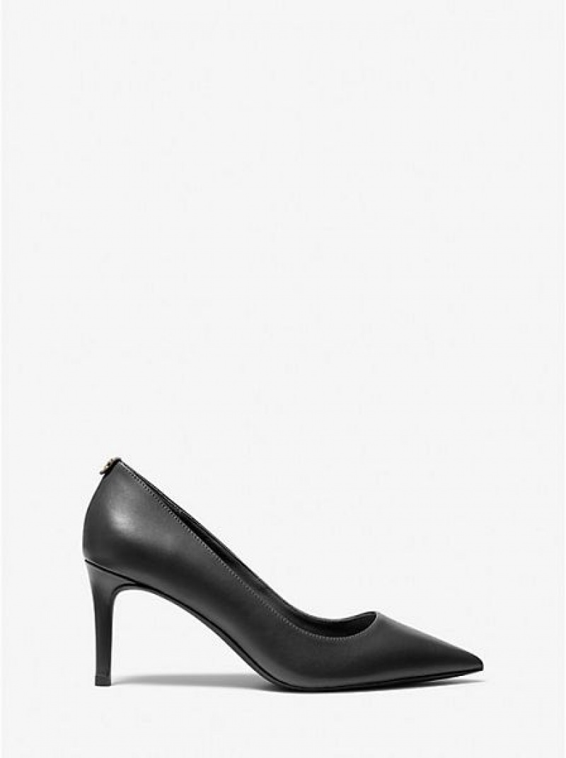 Michael Kors Alina Flex Leder Pumps Damen Schwarz | 783260-ERF