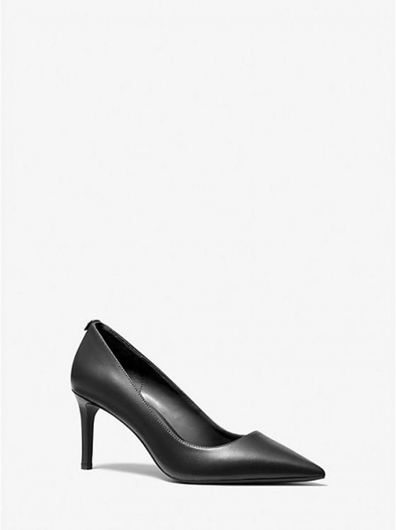 Michael Kors Alina Flex Leder Pumps Damen Schwarz | 783260-ERF