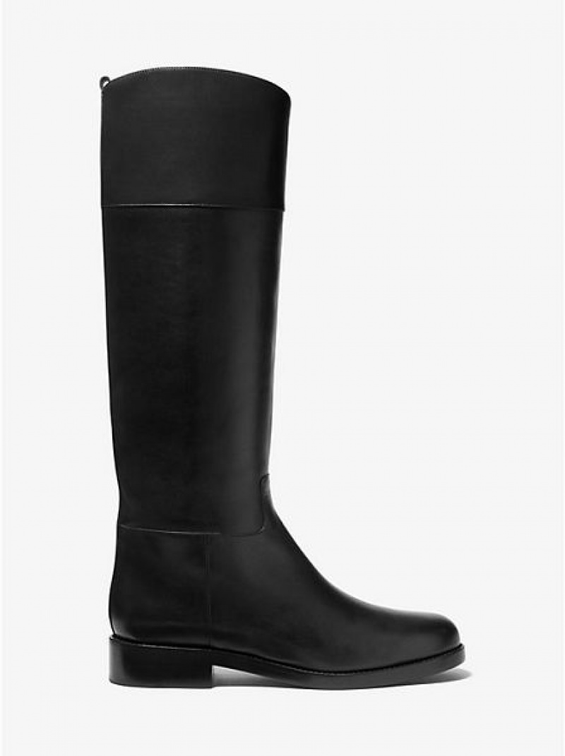 Michael Kors Braden Reitstiefel Damen Schwarz | 751328-CMU