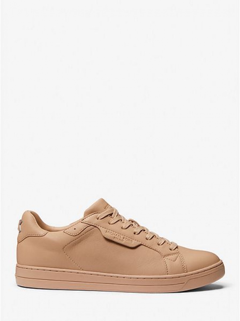 Michael Kors Keating Leder Sneakers Herren Braun | 291063-SDV