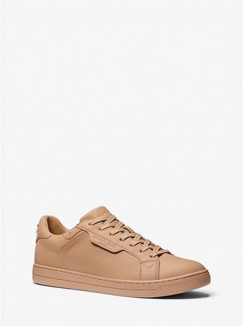 Michael Kors Keating Leder Sneakers Herren Braun | 291063-SDV