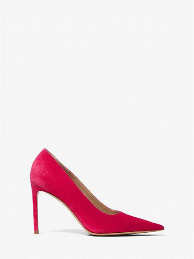 Michael Kors Martine Wildleder Pumps Damen Rot | 908415-AKM