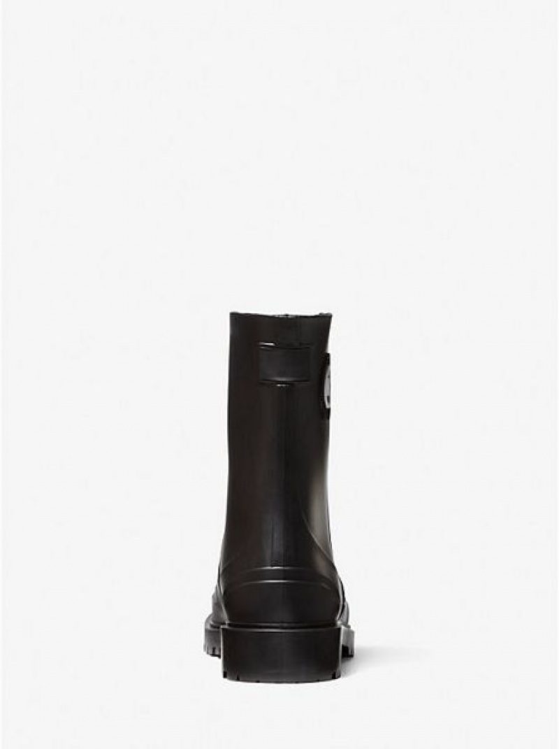 Michael Kors Montaigne Pvc Regenstiefel Damen Schwarz | 275981-IDV