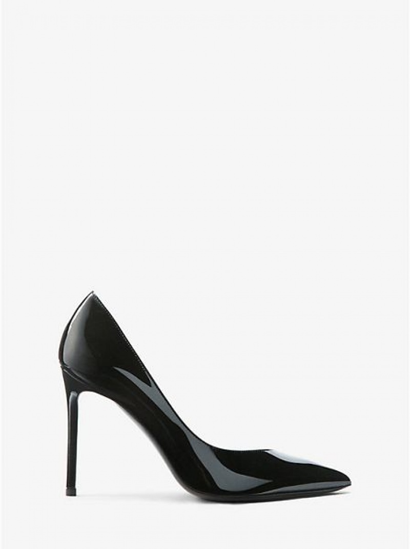 Michael Kors Muse Lack Leder Pumps Damen Schwarz | 417935-LRN