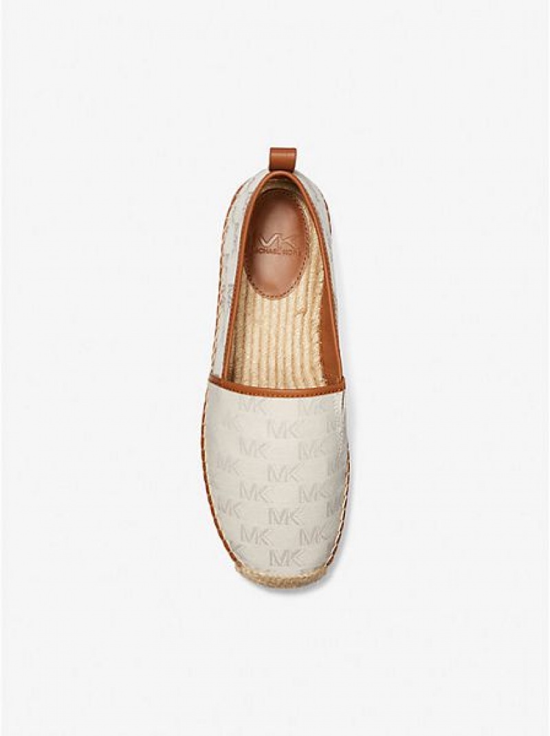 Michael Kors Owen Logo Jacquard Espadrilles Herren Beige | 745021-SYH